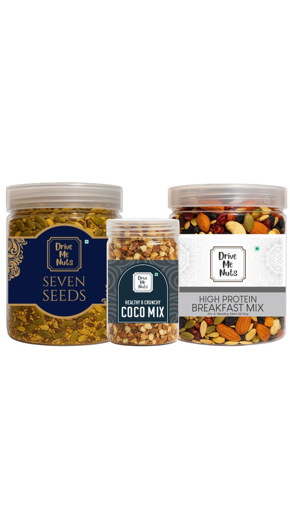 Save 13% on Triple Power=Seven Seeds+Breakfast Mix+Coco Mix