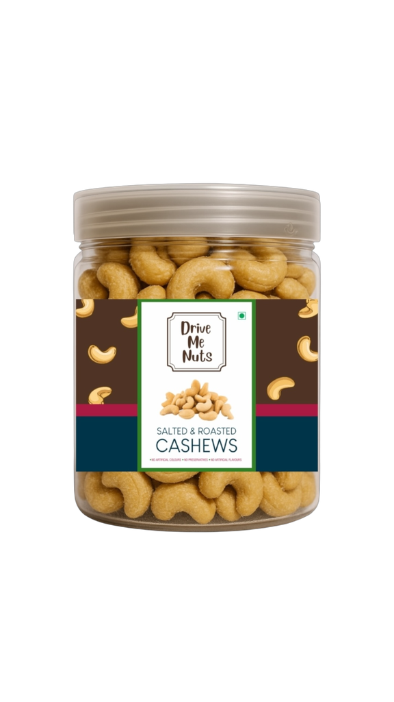 Salted & Roasted Cashews (100% natural)-250gm