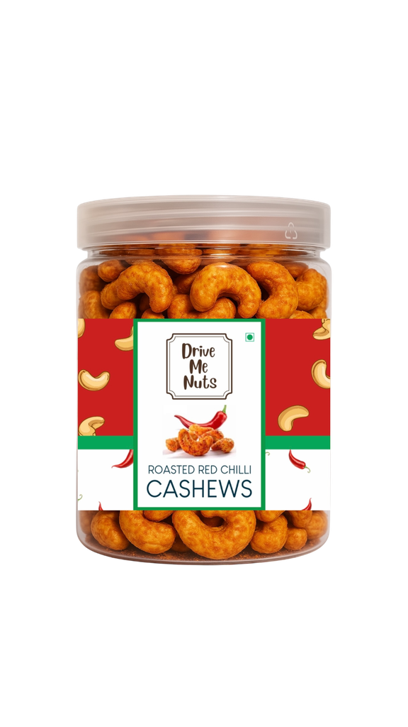 Red Chilli Cashews (100% natural)-250gm