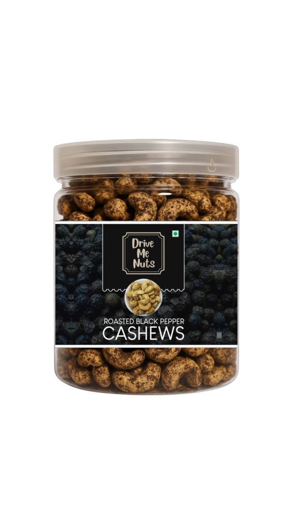 Black Pepper Cashews (100% natural)-250gm