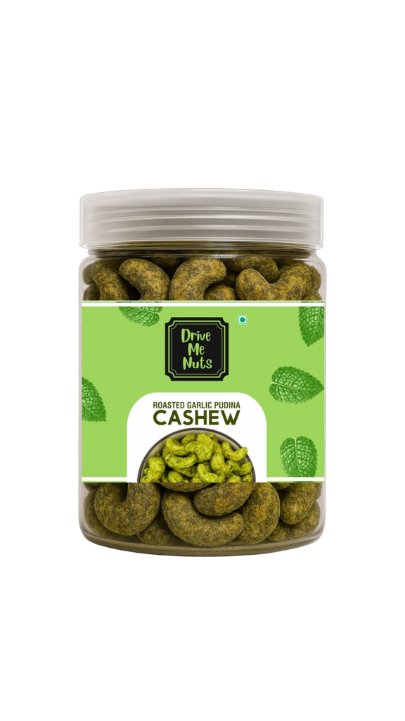 Roasted Garlic Pudina Cashews (100% natural)-250gm