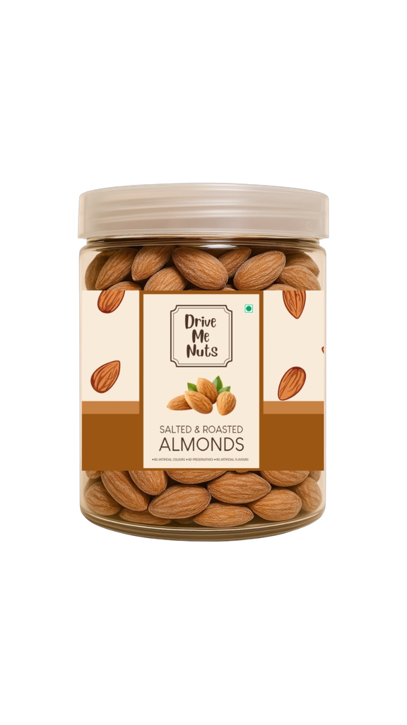 Roasted & Salted Almonds (100% natural)-250gm