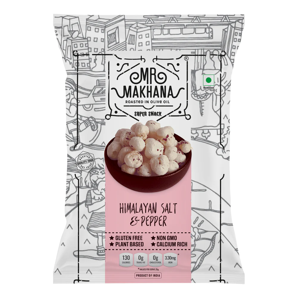 Mr.Makhana Himalayan Salt & Pepper, 60g