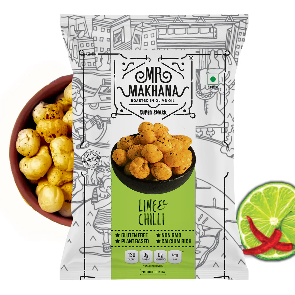 Mr.Makhana Lime & Chilli, 60g