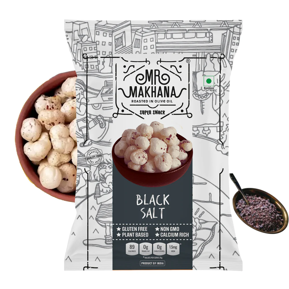 Mr.Makhana Black Salt, 60g