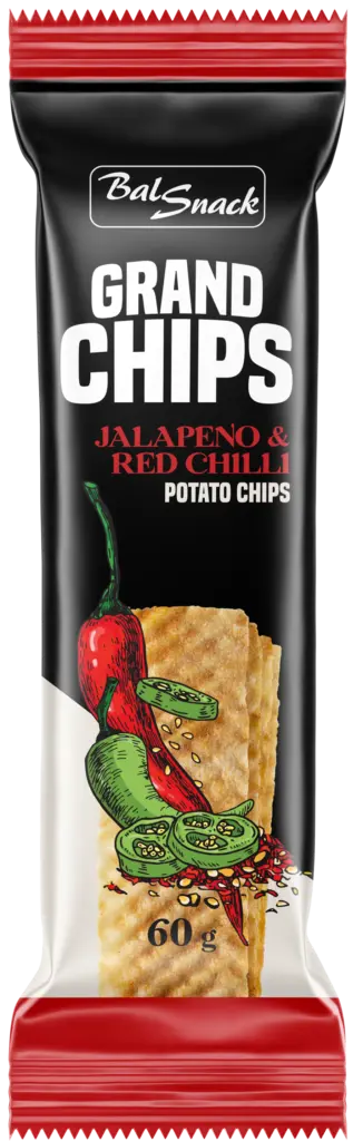 Bal Snack Grand Chips Jalapeno and red chilli, 90g
