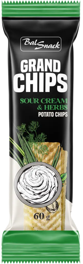 Bal Snack Grand Chips Sour Cream & Herbs, 90g