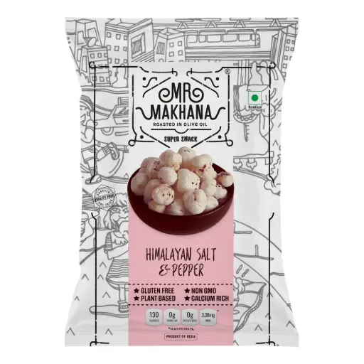 Mr.Makhana Himalayan Salt & Pepper, 60g