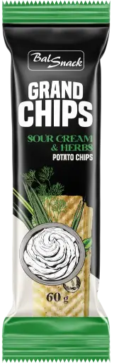 Bal Snack Grand Chips Sour Cream & Herbs, 90g
